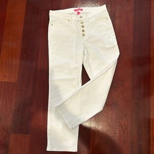 Lilly Pulitzer White South Ocean High Rise Jeans